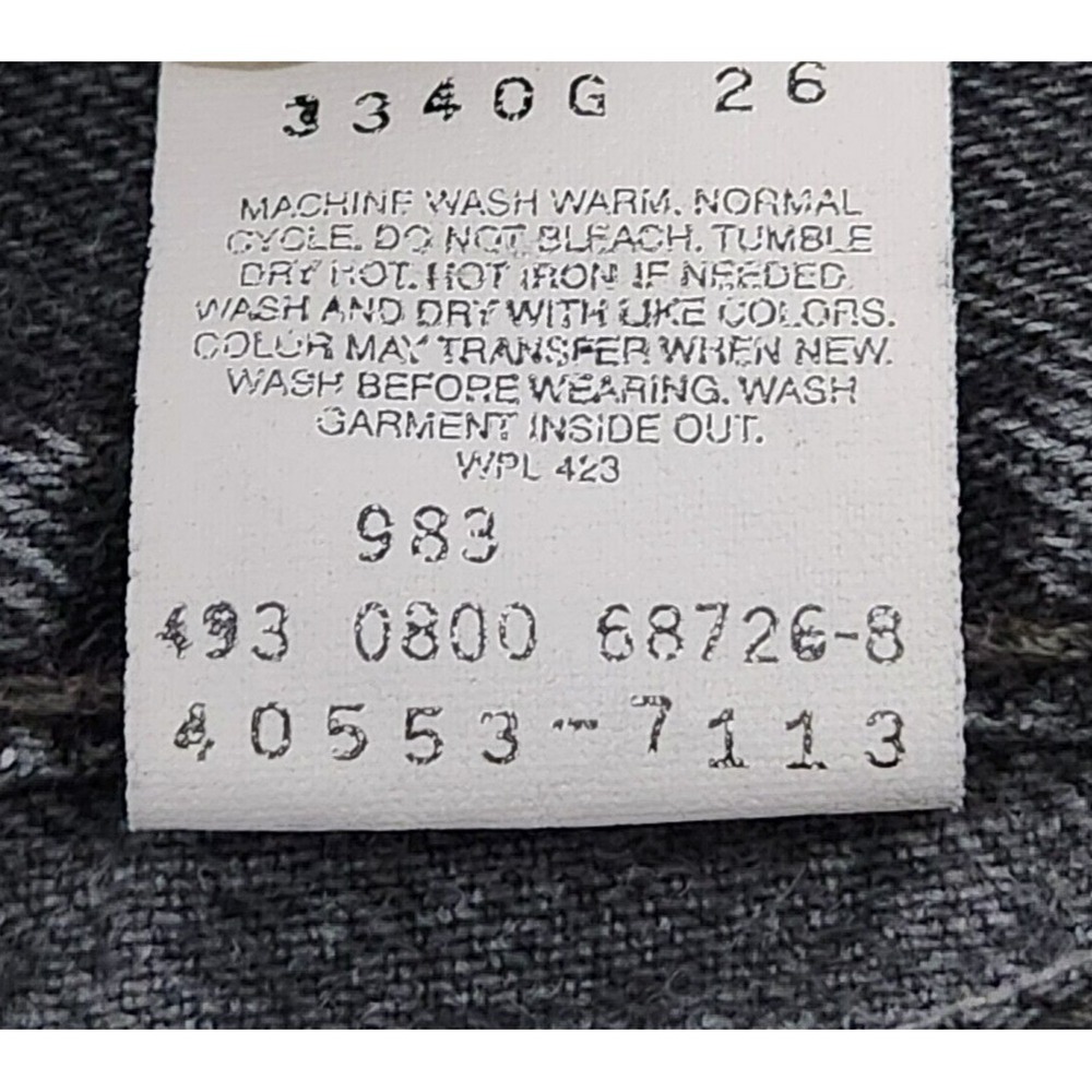 VTG Levi's 550 Relaxed Fit Jeans Men's 38x32* (36x31) Black Baggy Denim Y2K - Picture 4 of 16
